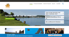 Desktop Screenshot of cittaslow.svendborg.dk